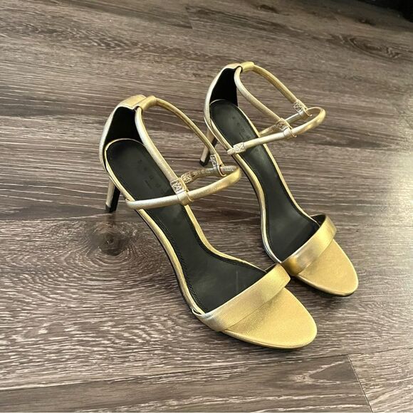Sandro Paris gold heels new - Picture 3 of 9